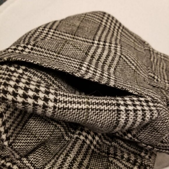 Black/White Plaid High Rise Straight Leg Dress Pants Trouser Forever 21 Small - Picture 7 of 13